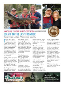 MFTA Feature- Tapawingo Lodge